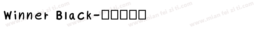 Winner Black字体转换